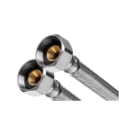 Szuper ajánlat INVENA acélborítású flexibilis bekötőcső 1/2"×1/2" BB 50 cm