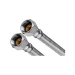 Exkluzív ajánlat INVENA acélborítású flexibilis bekötőcső 3/8"×3/8" BB 20 cm