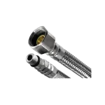 Legnépszerűbb INVENA acélborítású flexibilis bekötőcső vízre, rövid véggel, 3/8"×M10 40 cm