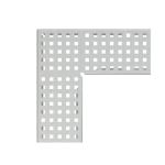 Kiárusítás ALCA sarok drén folyóka rács 100 mm, horganyzott acél