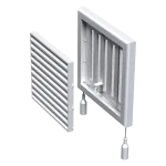 VENTS szellőzőrács zsalus csőcsonkkal MV120VRS Kedvezmény