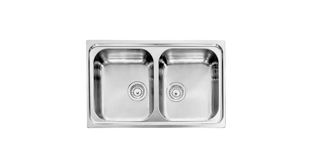 CM Cristal mosogató 010012 2med. acél 790x500mm Outlet