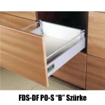 Fiókcsúszó FDS-DF PO-S B Duplafalú Push Open 500 mm 40kg Szürke Outlet