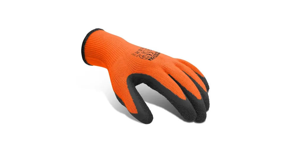 Munkakesztyű Latex bevonattal Handy - L - Narancs Prémium