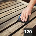 Csiszolóvászon - 120-as - kék - 230 x 280 mm - 5 db / csomag Expressz szállítás