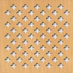 Perforált lemez Legno furnérozott Hdf-Fiore perforációval Anegré 1520x610x4mm Újdonság