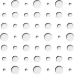 Olcsó Perforált lemez Laccato-Hdf ARIEL perforációval Krono 101 Fehér 1400x510x3mm