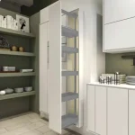 Kedvezmény Dispensa kamraszekrény vasalat SZETT 1600-2000mm 4db K-Line Fehér polc 300mm