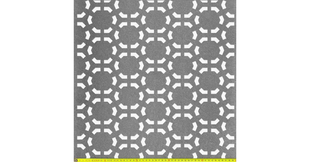 Perforált lemez Fekete MDF5 CELL perforációval 1218x608x5mm Rendeld meg most