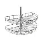 Konyhai fémrács StrongWire forgókosár 1/2 rúddal 800-900 sarokszekrényhez Szuper akció