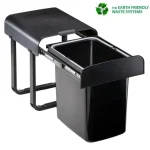 Bestseller EKOTECH - Beépíthető hulladékgyűjtő ALADIN BLACK BIO - 1 x 16 liter