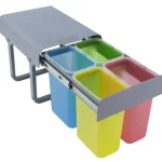 EKOTECH - Beépíthető hulladékgyűjtő EKKO 40 - 4x8 liter Gyors kiszállítás
