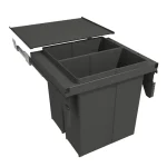 Prémium Hulladékgyűjtő GOLLINUCCI sortér 580 EVO, 600mm 2x40l szürke