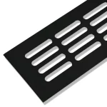 Szellőzőrács 80x400mm Fekete Olcsó