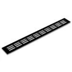 Szellőzőrács 60x250mm Fekete matt Akció