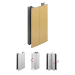 Gyors kiszállítás Lábazat előlap SCILM csatlakozó flexi 120mm Csiszolt Arany