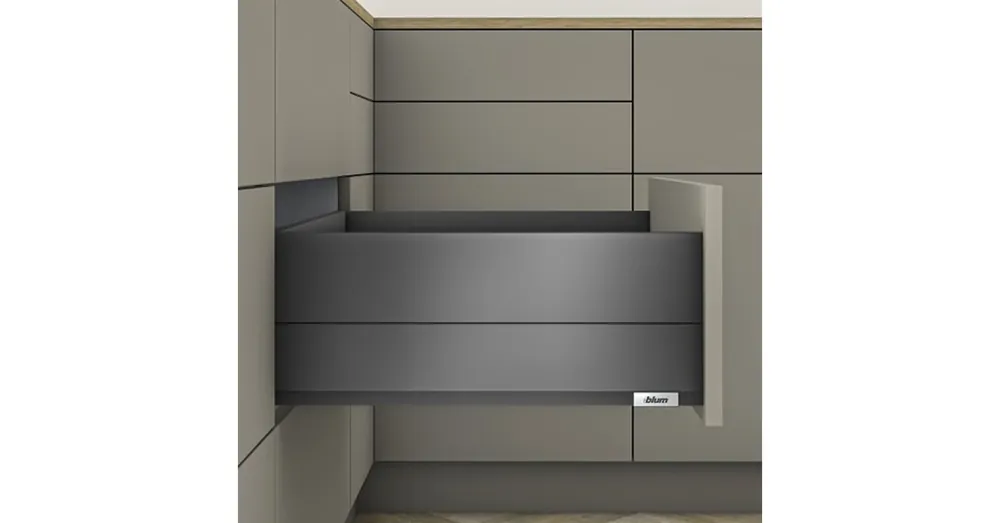 Ajánlat Blum MERIVOBOX fiókszett E magasságú BOXCAP fém oldallal 500mm Orionszürke
