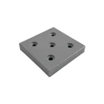 Szekrényláb Edzett műanyag 60x60x10mm Szürke Gyors kiszállítás