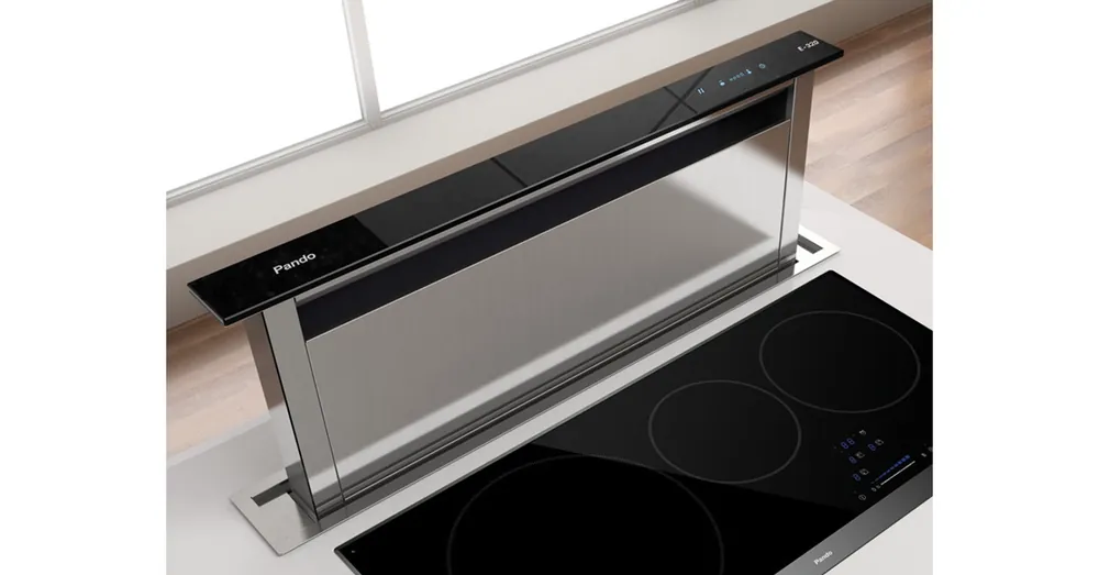 Pando E-320/90 inox/fekete beépíthető páraelszívó Korlátozott ajánlat