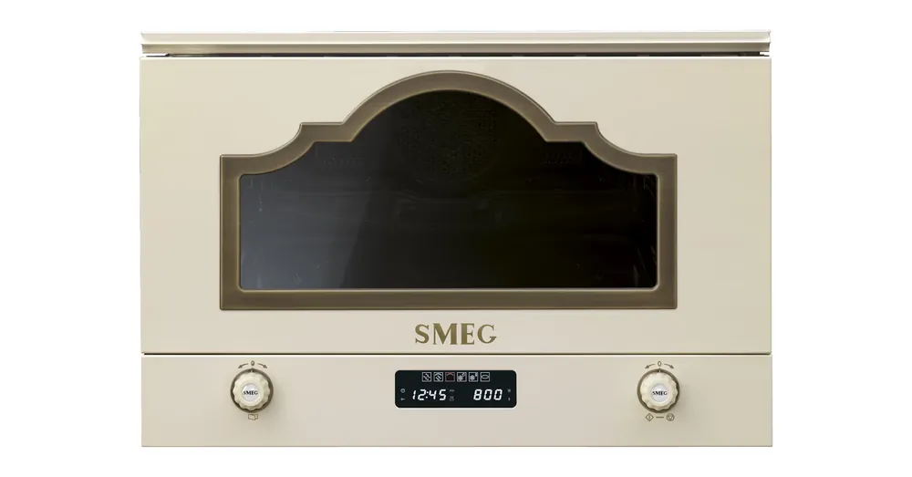 SMEG BEÉPÍTHETŐ MIKROHULLÁMÚ SÜTŐ, Cortina design, 22 liter, bézs Szezonális akció