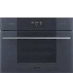 SMEG KOMPAKT KOMBINÁLT GŐZSÜTŐ, Linea design, Galileo, 45 cm, ES LCD, neptune szürke üveg Legnépszerűbb