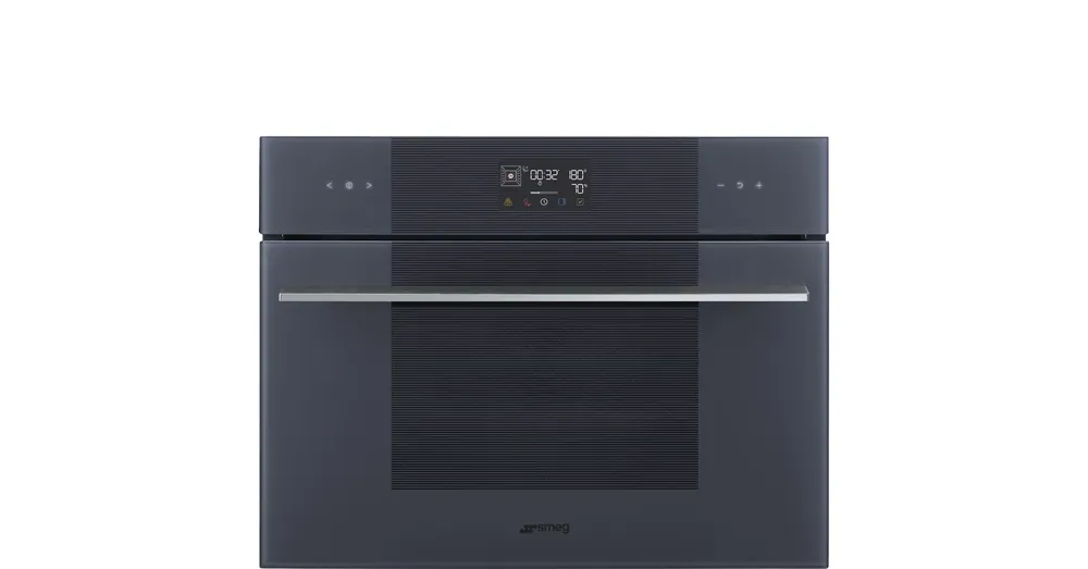 SMEG KOMPAKT KOMBINÁLT GŐZSÜTŐ, Linea design, Galileo, 45 cm, ES LCD, neptune szürke üveg Legnépszerűbb