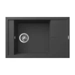 ELLECI - Mosogatótálca Unico 305 78x50 Granitek egymedence + csepptálca G59 Antracit Outlet