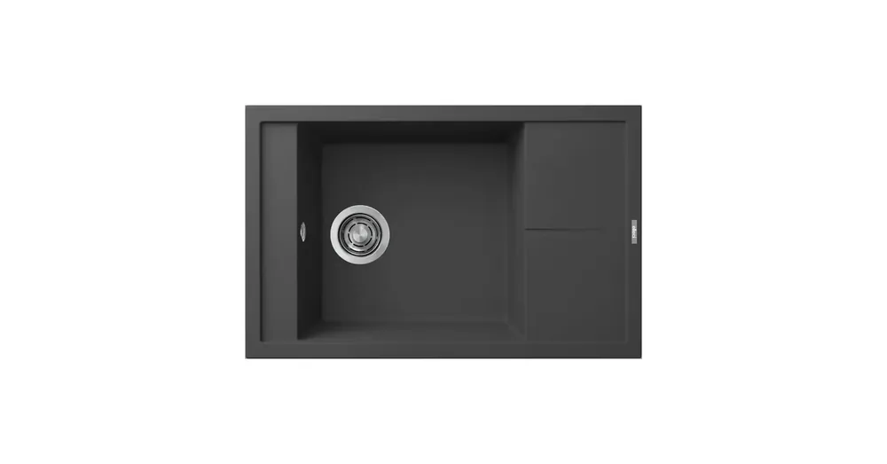 ELLECI - Mosogatótálca Unico 305 78x50 Granitek egymedence + csepptálca G59 Antracit Outlet