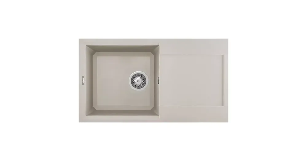 Kedvezmény ELLECI - Mosogatótálca Easy 290 78x43.5 Granitek egymedence + csepptálca G39 Bianco soft