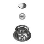 ELLECI - GHOST FLOW TWIST (tekerős) automata dugókiemelő egymedencés mosogatókhoz inox színben Korlátozott ajánlat