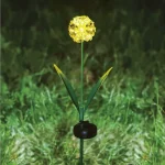 Leszúrható szolár virág - hortenzia - 2 féle - 25 melegfehér LED - 13 x 7 x 65 cm Kiárusítás