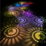 Ne maradj le Leszúrható szolár lámpa - 1 + 1 melegfehér / RGB SMD LED - fekete - 53 x 11,4 cm