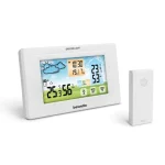 Digitális hőmérő és ébresztőóra - kültéri / beltéri - USB-s, elemes - fehér Azonnal elérhető