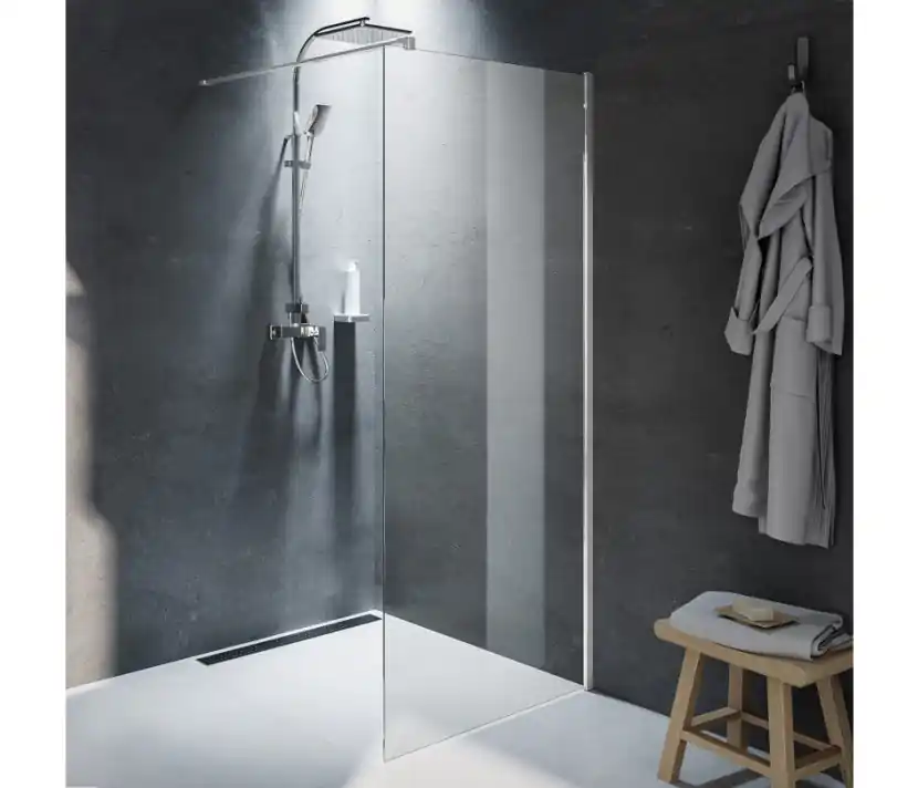 Szezonális akció Riho, Novik Z400 Walk-in GZ4120000 Zuhanyfal, fényes alu kerettel, 115x200 cm