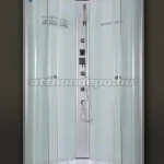 Zuhanykabin, Sanimix, 22.1032 Íves, hidromasszázs, fehér hátfallal 90x90 cm Expressz szállítás