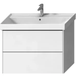 Fürdőszobabútor, Laufen H40F9934015001 Fiora, 2 fiókkal, mosdó nélkül, fényes fehér 80 cm Akció