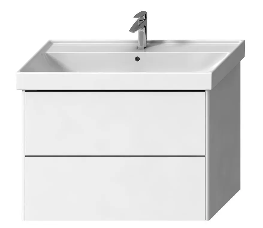 Fürdőszobabútor, Laufen H40F9934015001 Fiora, 2 fiókkal, mosdó nélkül, fényes fehér 80 cm Akció