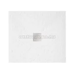 Zenon, Smart SL Nieve 80x80 cm fehér műmárvány zuhanytálca szifonnal és inox lefolyófedővel 75363 Kiárusítás