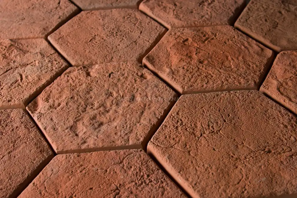 Kedvezményes ár FabroStone, Cotto Hexa Terrakotta térburkolat 20x20x2 cm