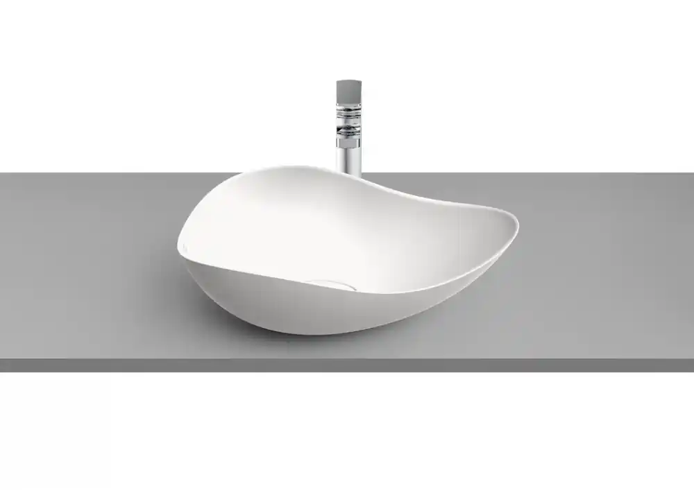 Vásárlói kedvenc Mosdó, Roca Ohtake A327A13620, pultra ültethető, matt fehér, 54 cm