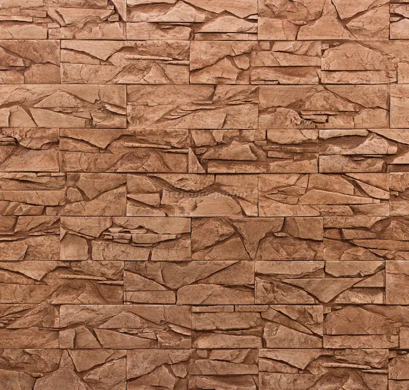 Falburkoló, FabroStone, Pietra 1, tégla, vörös - terrakotta színű, 39x13 cm Kedvezmény