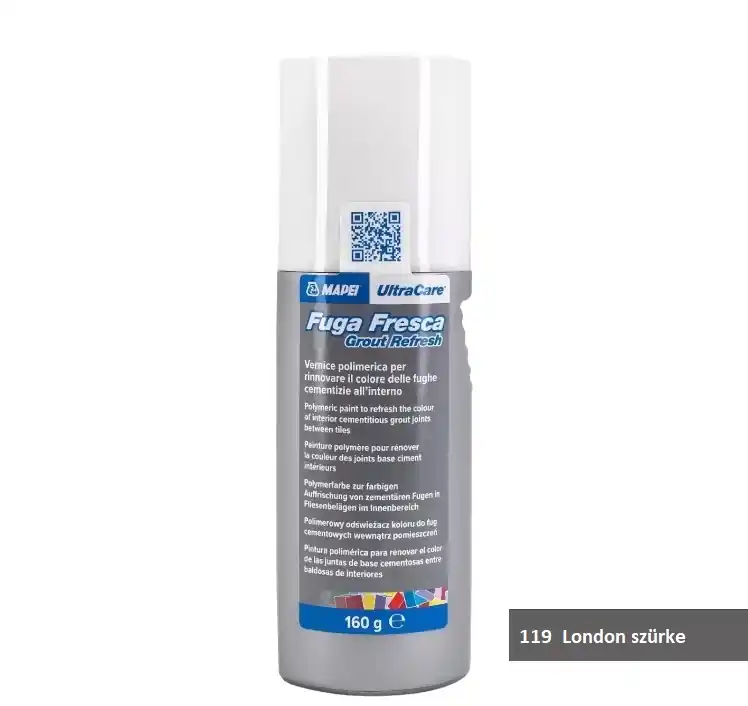 Expressz kézbesítés Fuga felújító, Mapei, UltraCare Fuga Fresca Nr.119 Londonszürke 160 gr