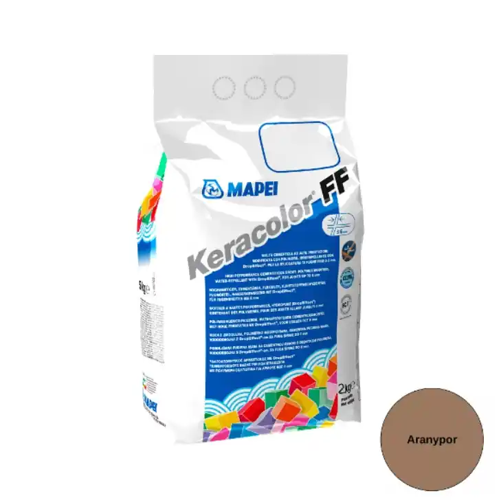 Fugázó, Mapei, Keracolor FF Flex Nr.135 Aranypor, 2 kg (6 mm-ig) Szezonális akció