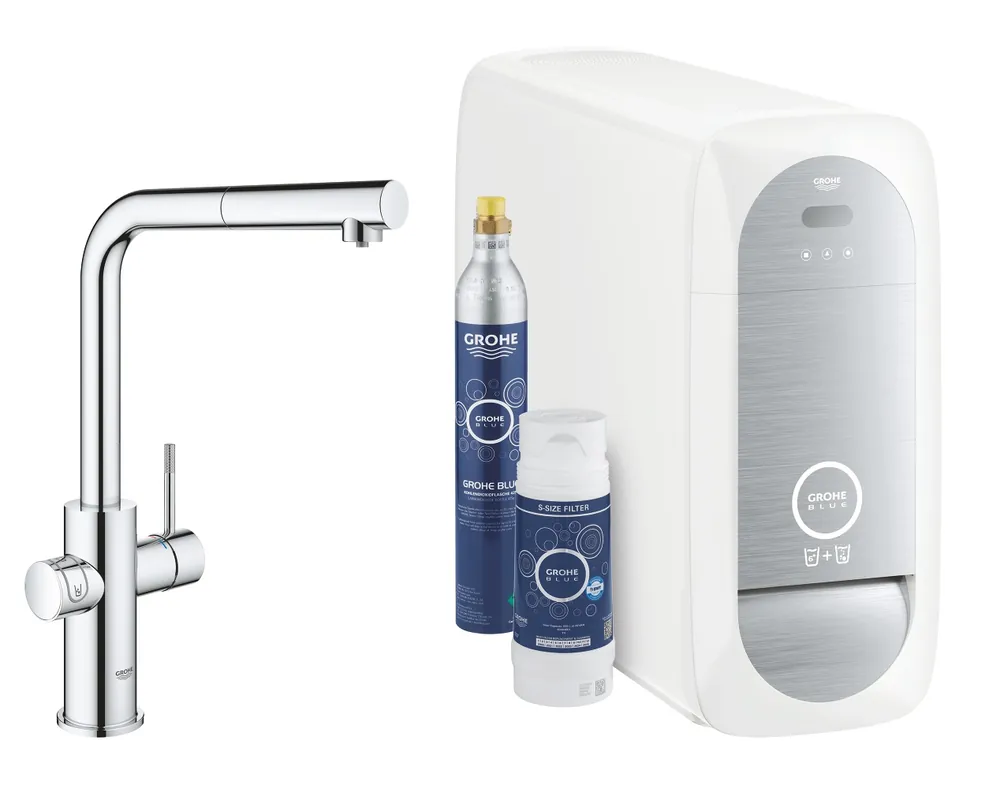 Grohe, Blue Home, vízszűrős konyhai csaptelep, kihúzható zuhanyfejjel 31539000 Korlátozott ajánlat