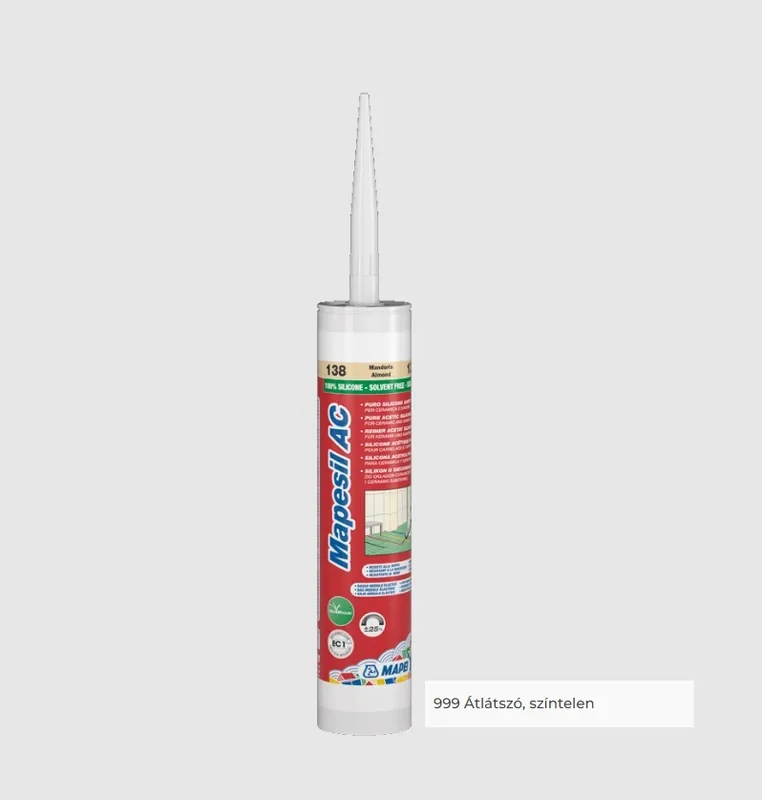 Outlet Hézagtömítő, Mapei, Mapesil AC színtelen, 310 ml