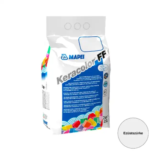 Fugázó, Mapei, Keracolor FF Flex Nr.111 Ezüstszürke, 2 kg (6 mm-ig) Szuper akció