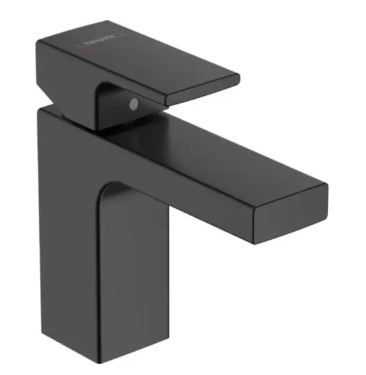 Outlet Hansgrohe, Vernis Shape , egykaros mosdó, ComfortZone 100, lefolyó garnitúrával, matt fekete 71561670