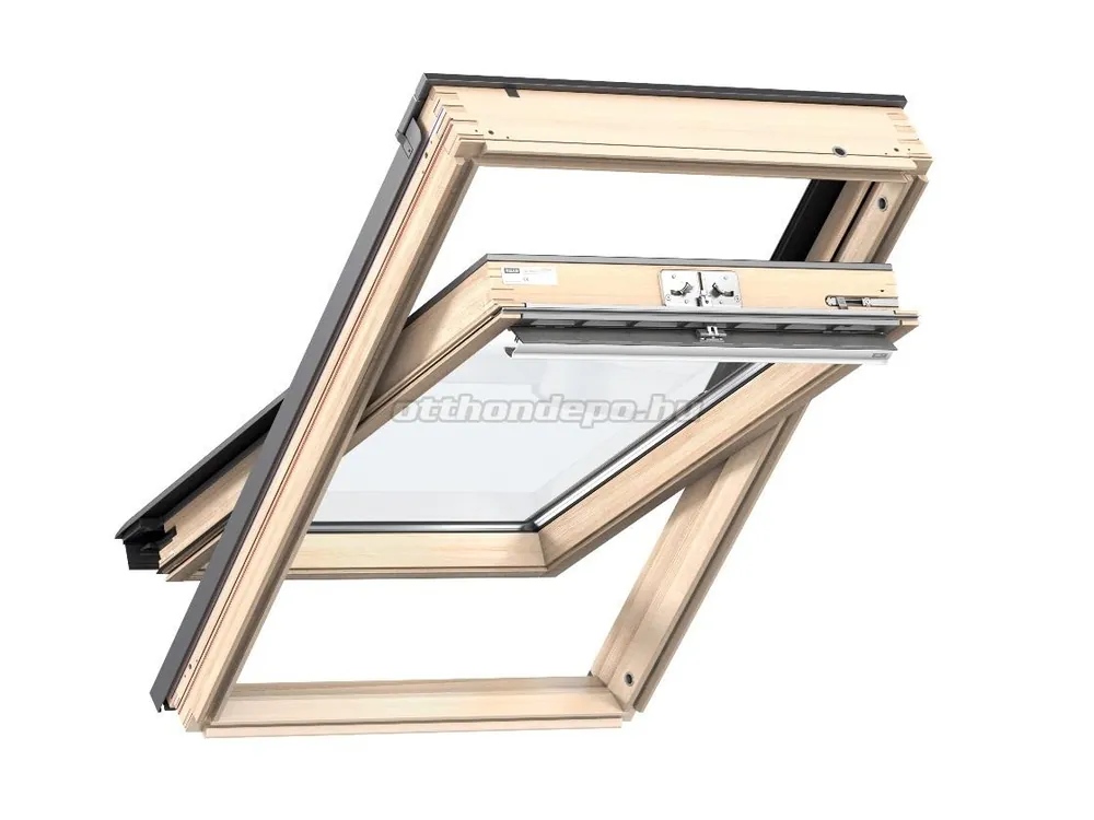 Velux, Tetőtéri ablak, GZL CK02 1051, 2-rétegű üvegezés, lakkozott fa, 55x78 cm Csak ma