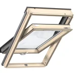 Velux, Tetőtéri ablak, GLL MK04 1064B, 3-rétegű üvegezés, lakkozott fa, 78x98 cm Kedvezményes ár