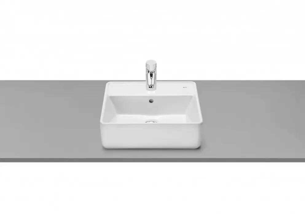 Mosdó, Roca, The Gap A3270MM000, pultra ültethető, szögletes, fehér, 42 cm Szuper akció